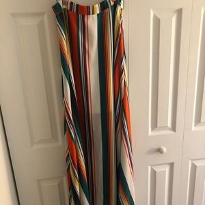 Colorful floor length skirt